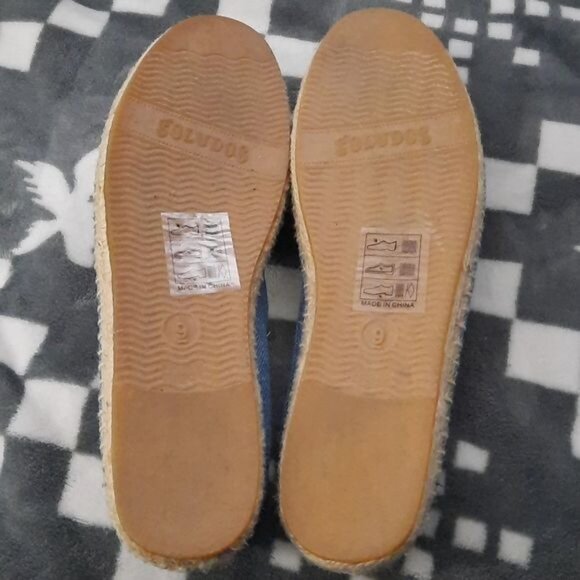 Soludos by Jason Polan Hot Dog Mustard Canvas Espadrille Loafer Size 9 - Picture 7 of 10